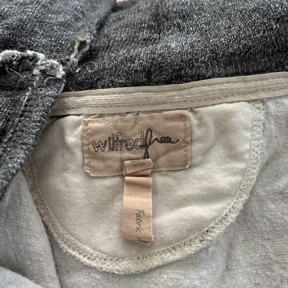 Wilfred Free Double Cloth Hoodie Large Women's Heathered Boyfriend Popover (6) - Picture 9 of 11